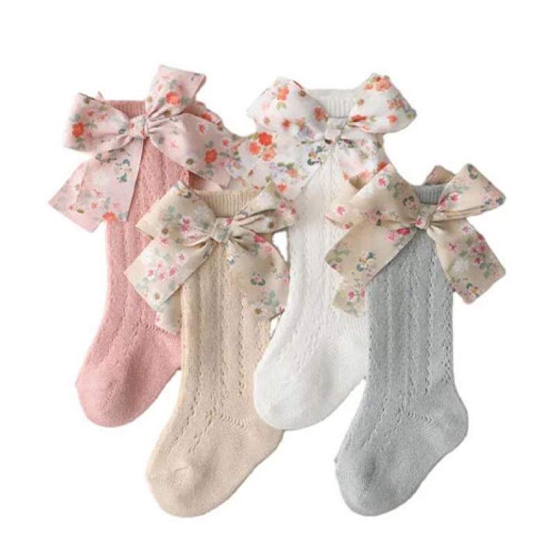 Cotton womens high tube lazy waist socks